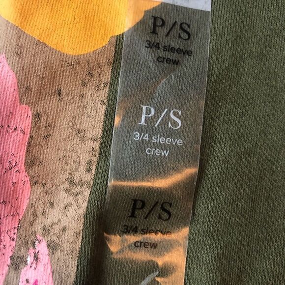 Set of 2 Kim Rodgers size small 3/4 sleeve crew neck shirts - new - Picture 6 of 7